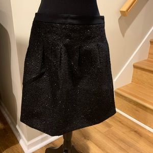 Loft black sparkle skirt
